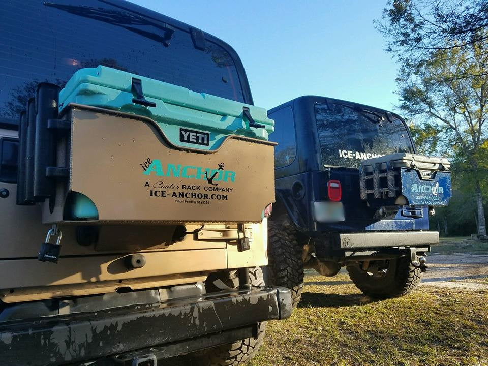 Jeep wrangler on sale cooler rack